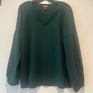 Vince Camuto Deep Green Blouse